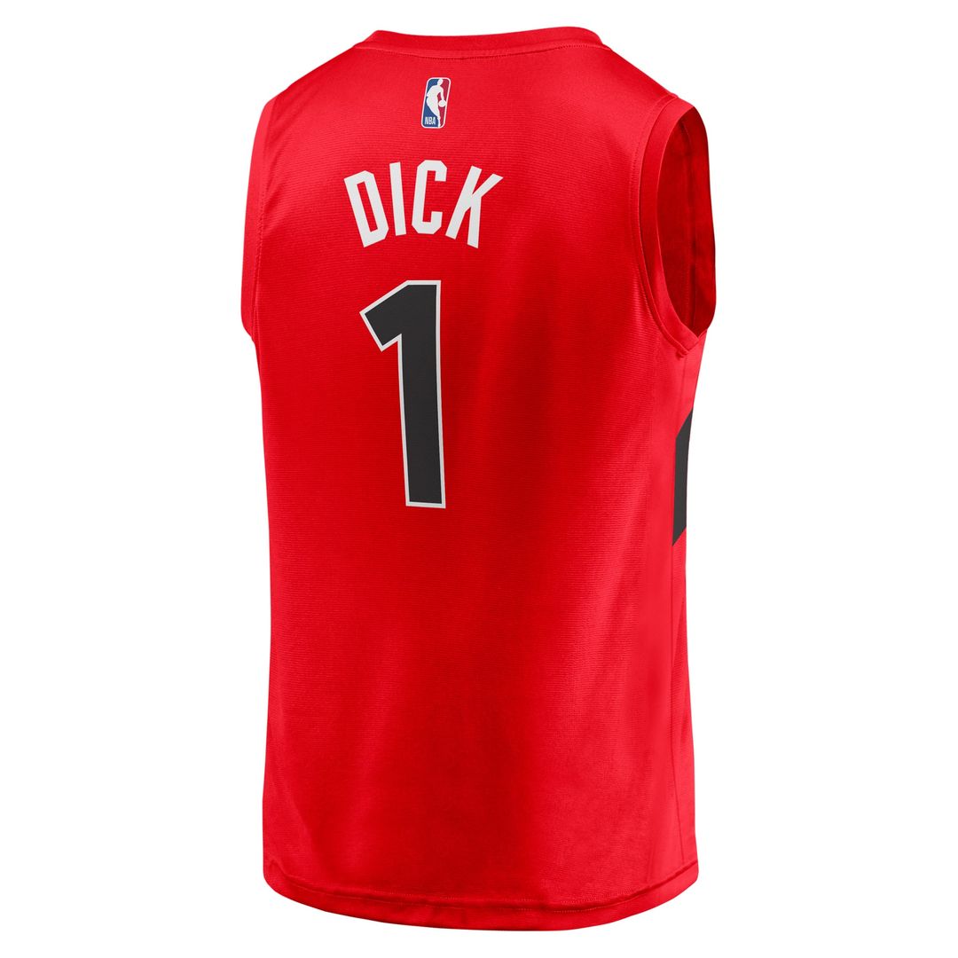 Toronto Raptors Gradey Dick Fanatics Fast Break Player Jersey - Icon Edition - Red
