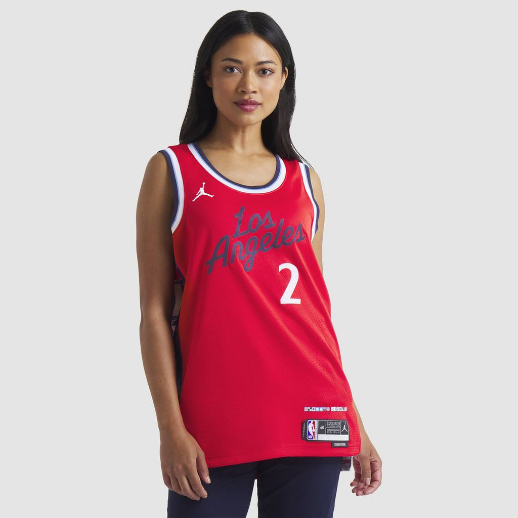 LA Clippers Kawhi Leonard Jordan Brand Unisex 2024/25 Swingman Jersey - Statement Edition - Red