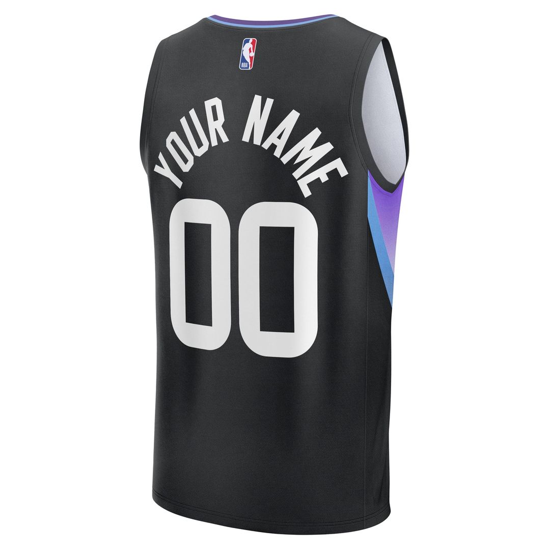 Utah Jazz Fanatics Fast Break Replica Custom Jersey - Purple - Icon Edition