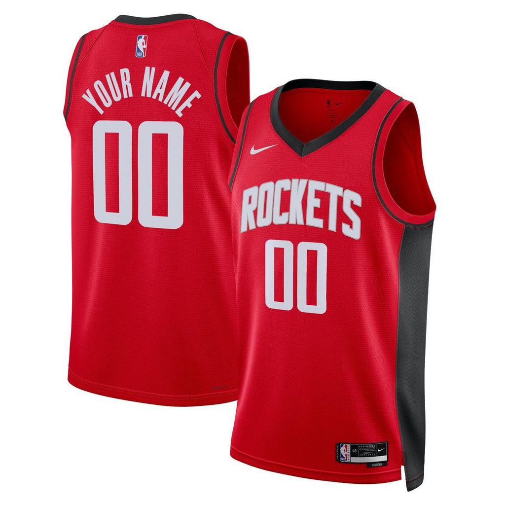 Houston Rockets Nike Unisex Swingman Custom Jersey Red - Icon Edition