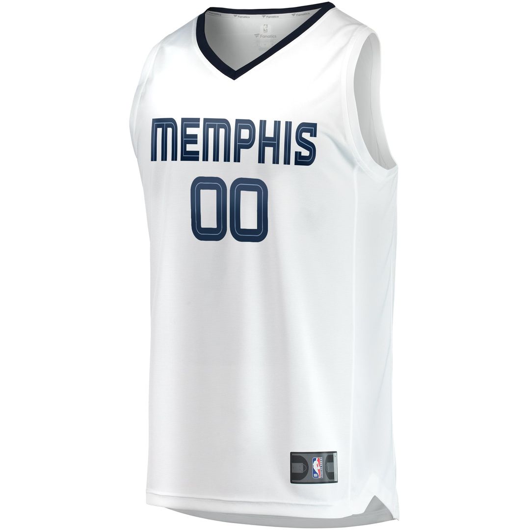Memphis Grizzlies Fanatics Fast Break Custom Replica Jersey - Association Edition - White
