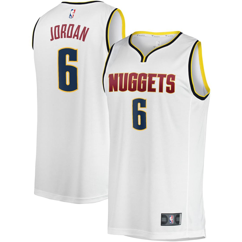 Denver Nuggets DeAndre Jordan Fanatics Fast Break Player Jersey - Association Edition - White