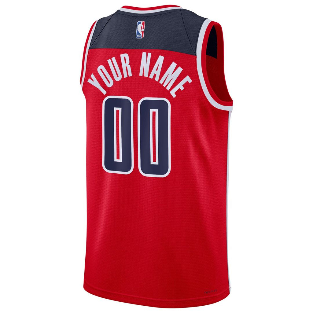 Washington Wizards Nike Unisex Swingman Custom Jersey Red - Icon Edition