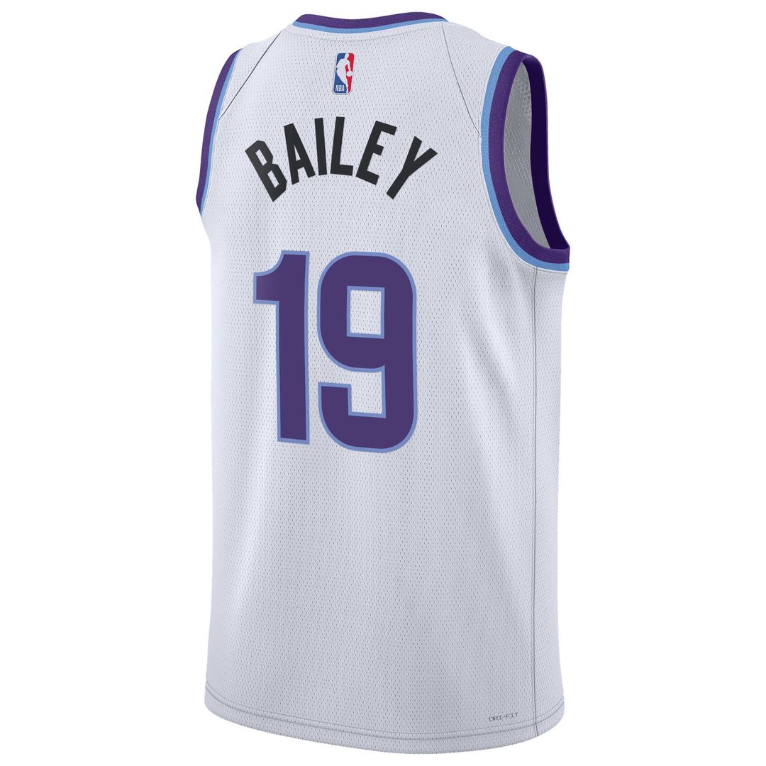 Utah Jazz Ace Bailey Nike Unisex Swingman Jersey - Association Edition - White