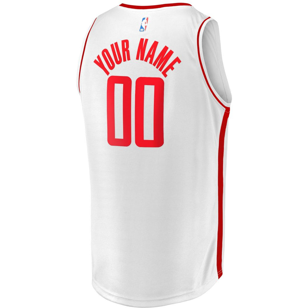 Houston Rockets Fanatics Youth Fast Break Replica Custom Jersey - Association Edition - White