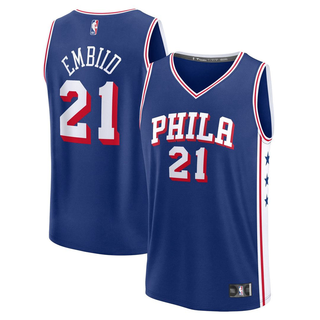 Philadelphia 76ers Joel Embiid Fanatics Fast Break Replica Player Jersey - Icon Edition - Royal