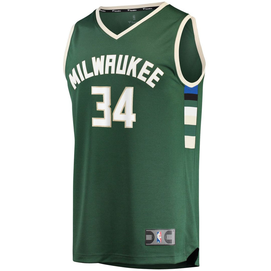 Milwaukee Bucks Giannis Antetokounmpo Fanatics Big & Tall Fast Break Player Jersey - Hunter Green - Icon Edition