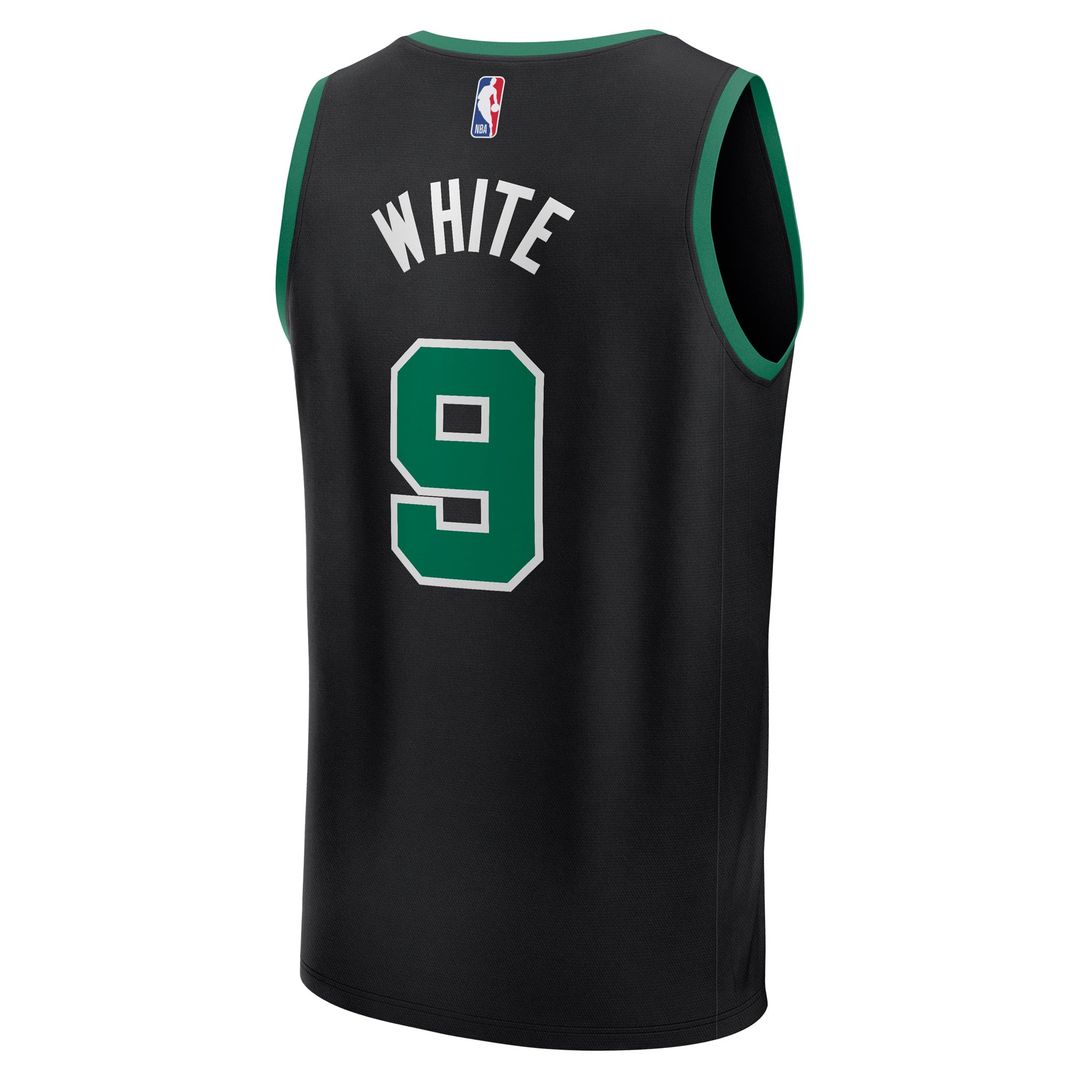 Boston Celtics Derrick White Fanatics Fast Break Replica Player Jersey - Statement Edition - Black