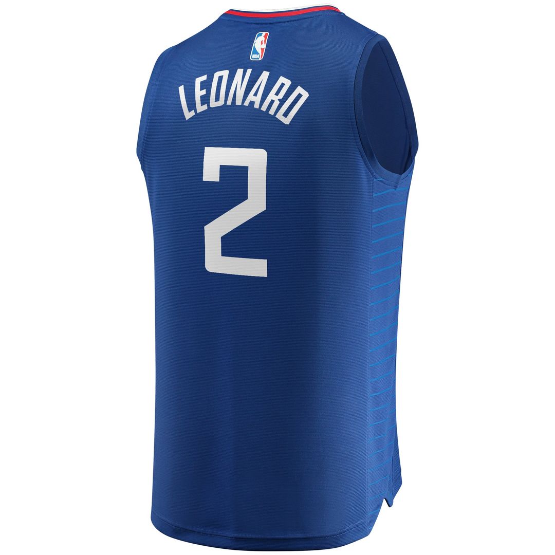 LA Clippers Kawhi Leonard Fanatics Youth Fast Break Player Jersey - Icon Edition - Royal