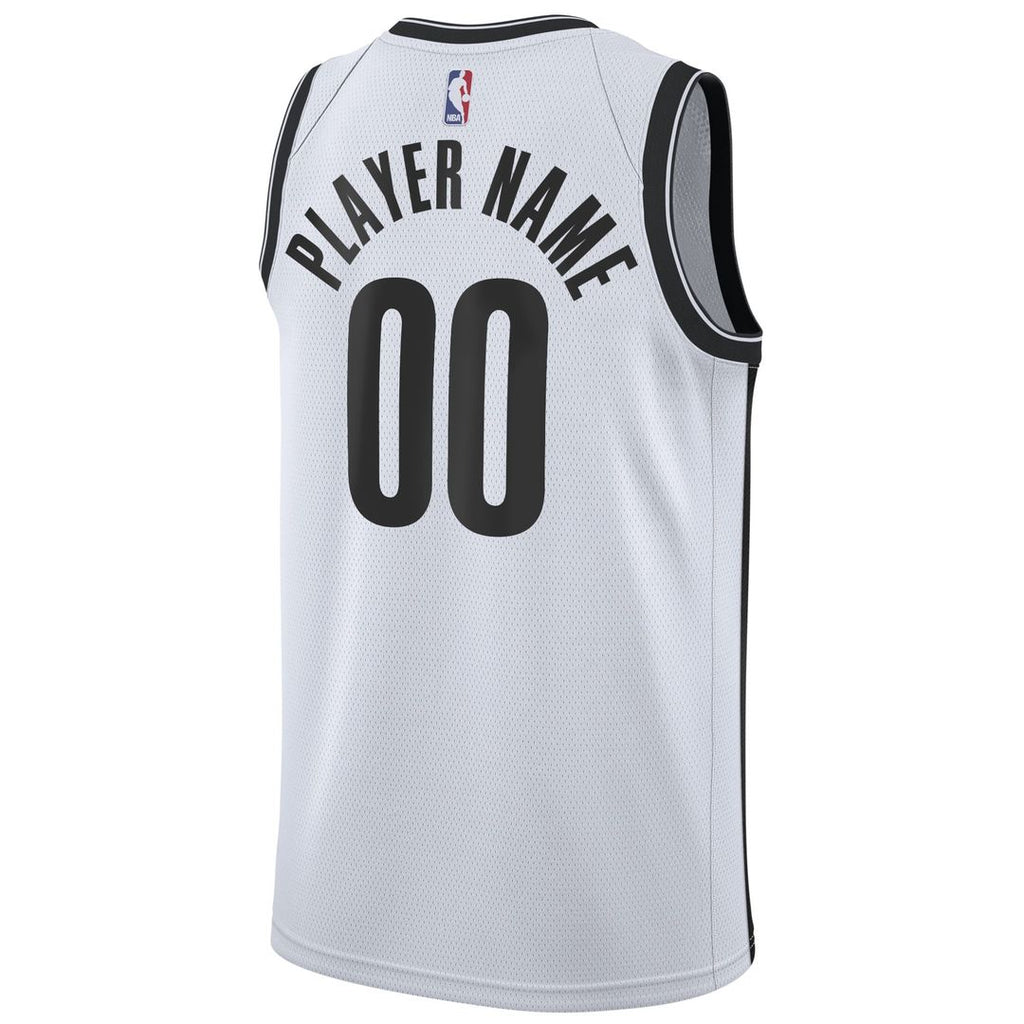 Brooklyn Nets Nike 2020/21 Swingman Custom Jersey - Association Edition - White