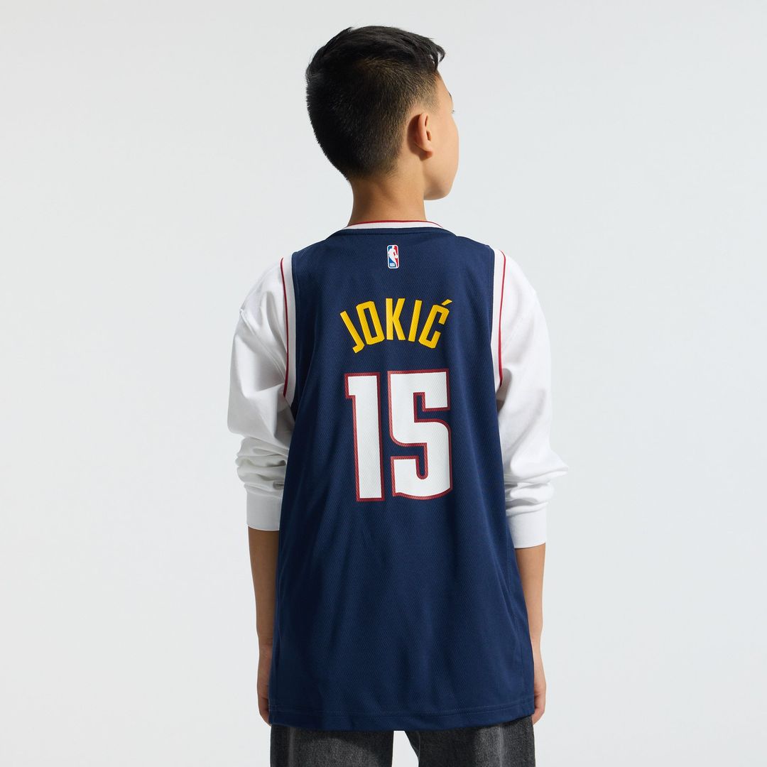 Denver Nuggets Nikola Jokic Fanatics Youth Fast Break Replica Player Jersey - Icon Edition - Navy