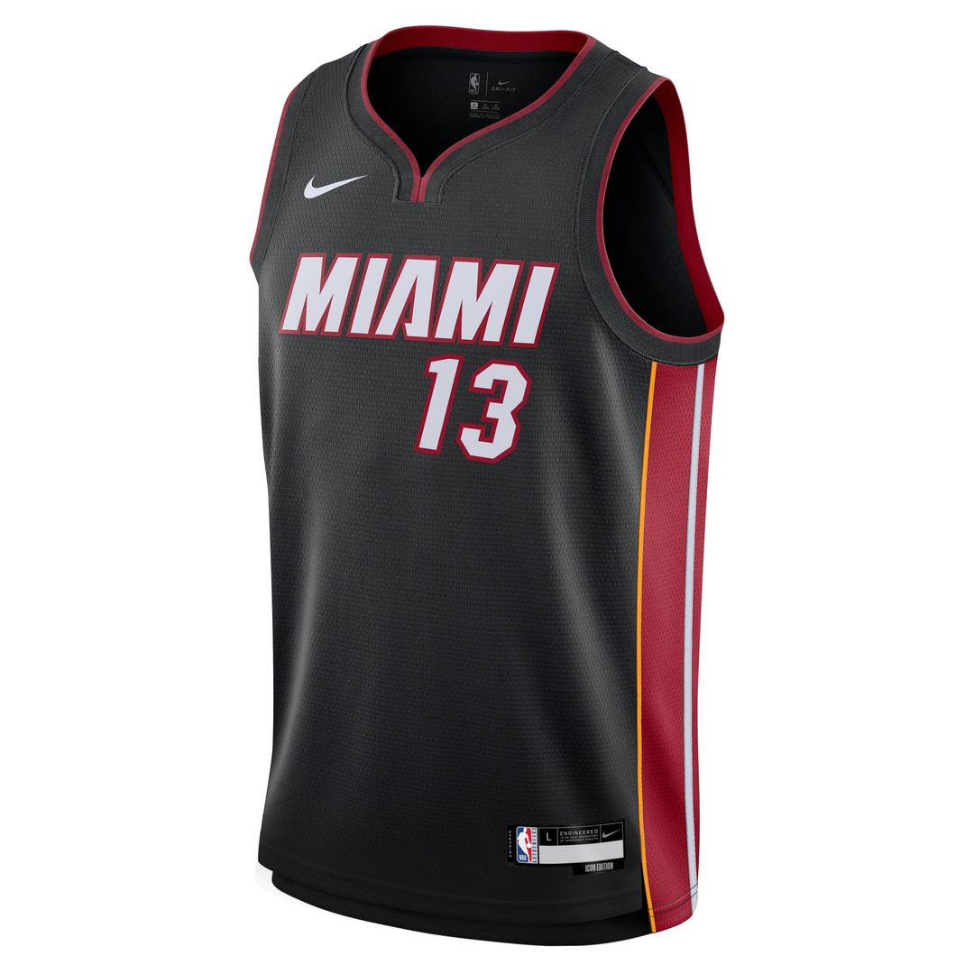 Miami Heat Bam Adebayo Nike Youth Swingman Jersey - Icon Edition - Black