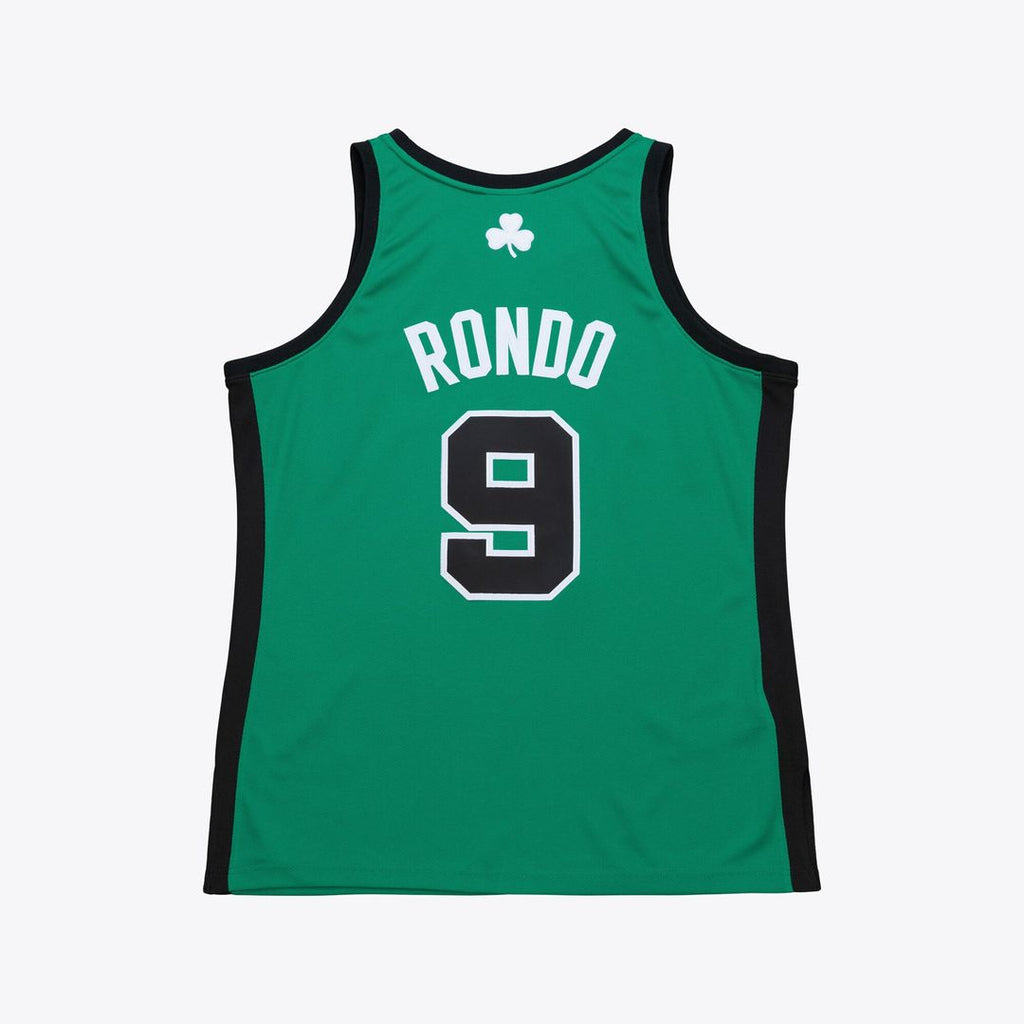 Boston Celtics Rajon Rondo Mitchell & Ness 2007 - 08 Hardwood Classics Authentic Jersey - Kelly Green