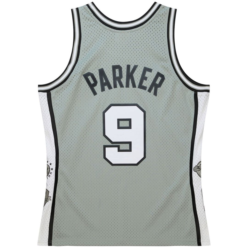 San Antonio Spurs Tony Parker Mitchell & Ness Unisex Hall of Fame Class of 2023 Throwback Swingman Jersey - Gray