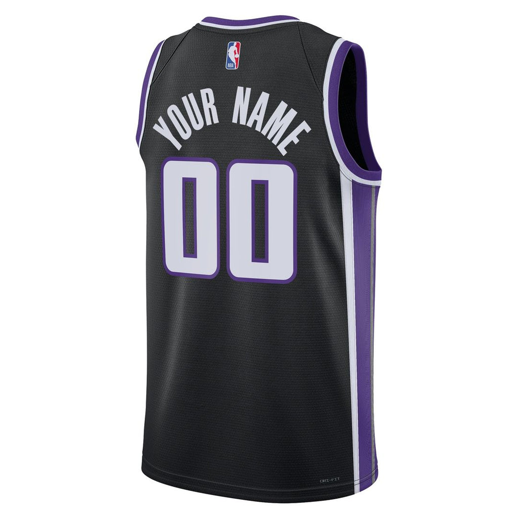 Sacramento Kings Nike Unisex Swingman Custom Jersey - Icon Edition - Black