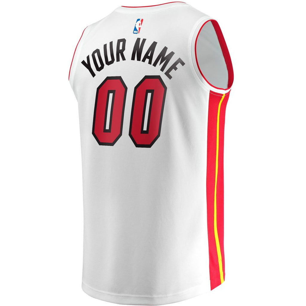 Miami Heat Fanatics Fast Break Custom Replica Jersey - Association Edition - White
