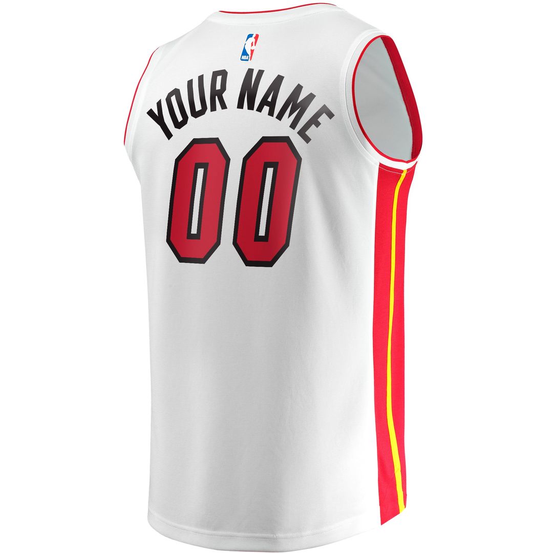 Miami Heat Fanatics Fast Break Custom Replica Jersey - Association Edition - White