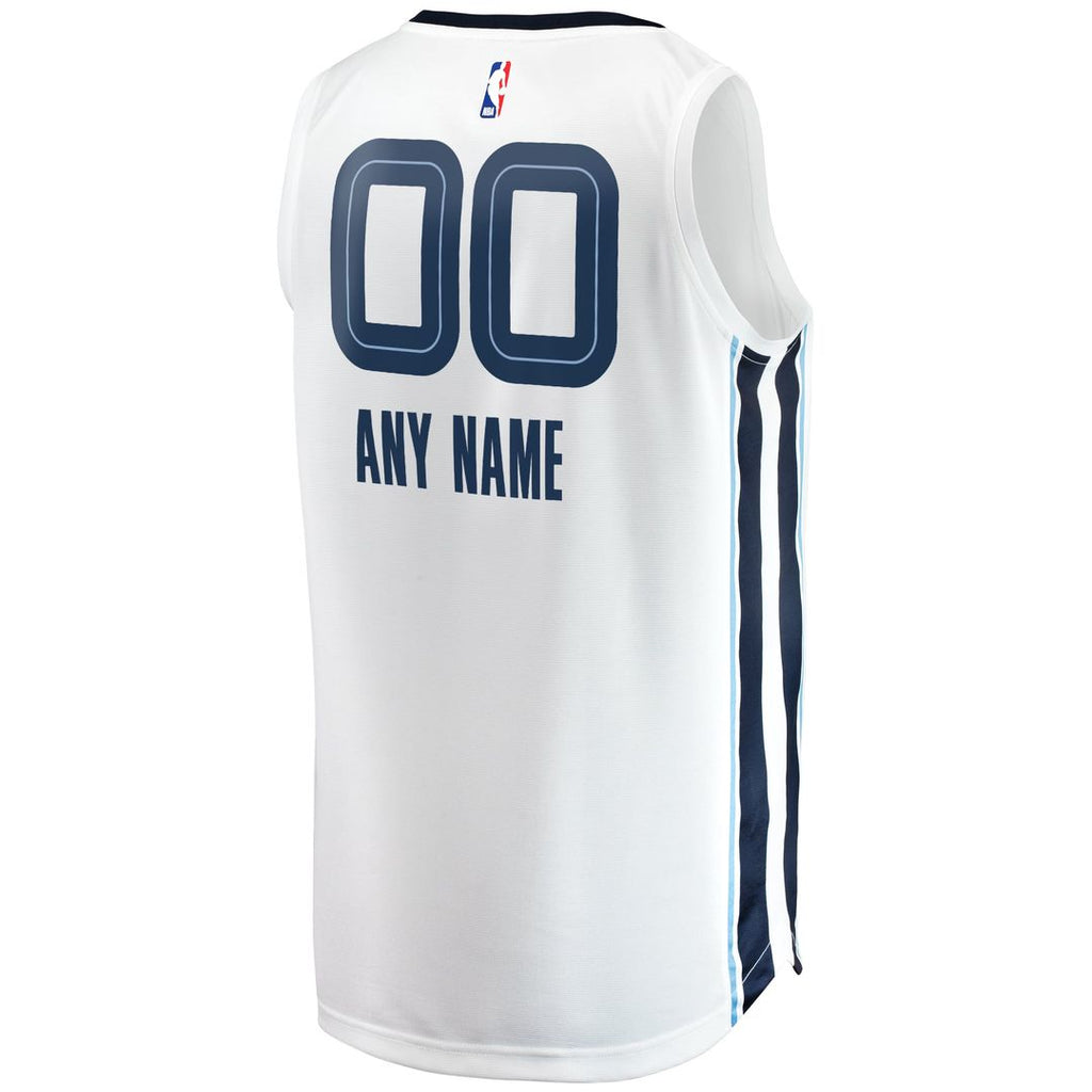 Memphis Grizzlies Fanatics Fast Break Custom Replica Jersey - Association Edition - White