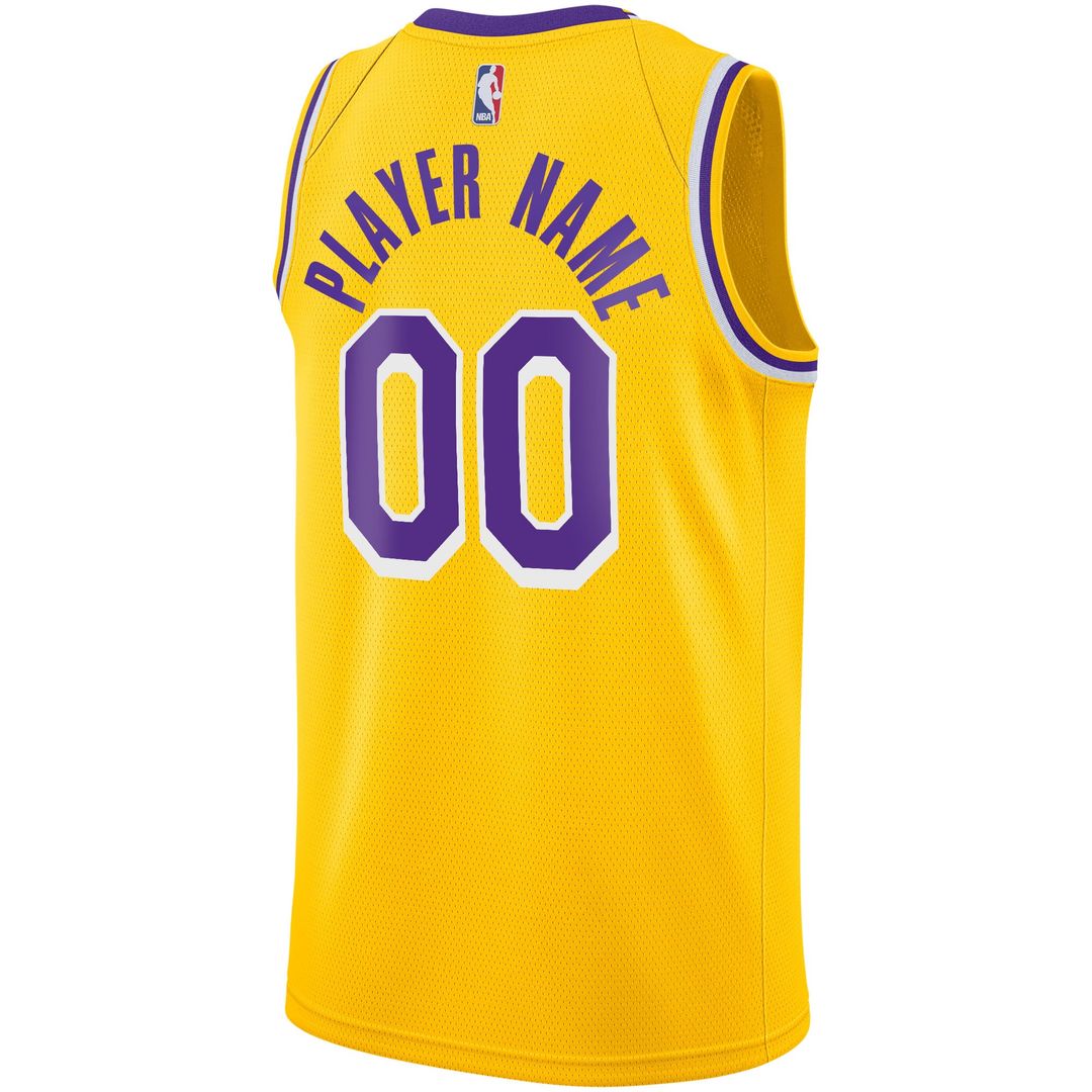 Los Angeles Lakers Nike 2020/21 Swingman Custom Jersey - Association Edition - White