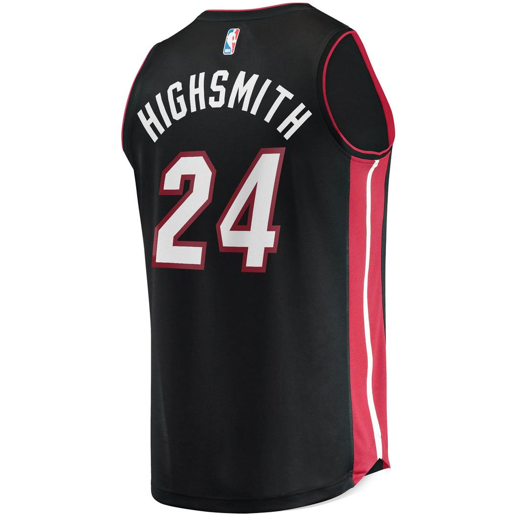 Miami Heat Haywood Highsmith Fanatics 2021/22 Fast Break Replica Jersey - Icon Edition - Black