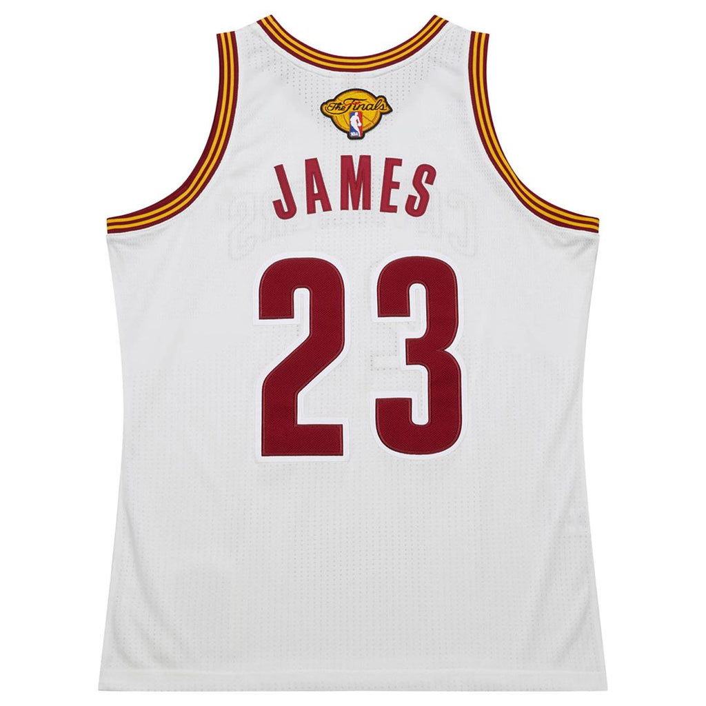 Cleveland Cavaliers LeBron James Mitchell & Ness 2015/16 Hardwood Classics Authentic Jersey - White