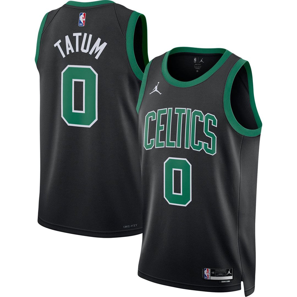 Boston Celtics Jayson Tatum Jordan Brand Unisex Swingman Jersey - Statement Edition - Black