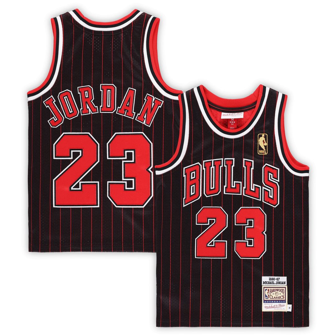 Chicago Bulls Michael Jordan Mitchell & Ness Preschool 1996/97 Hardwood Classics Authentic Jersey - Black