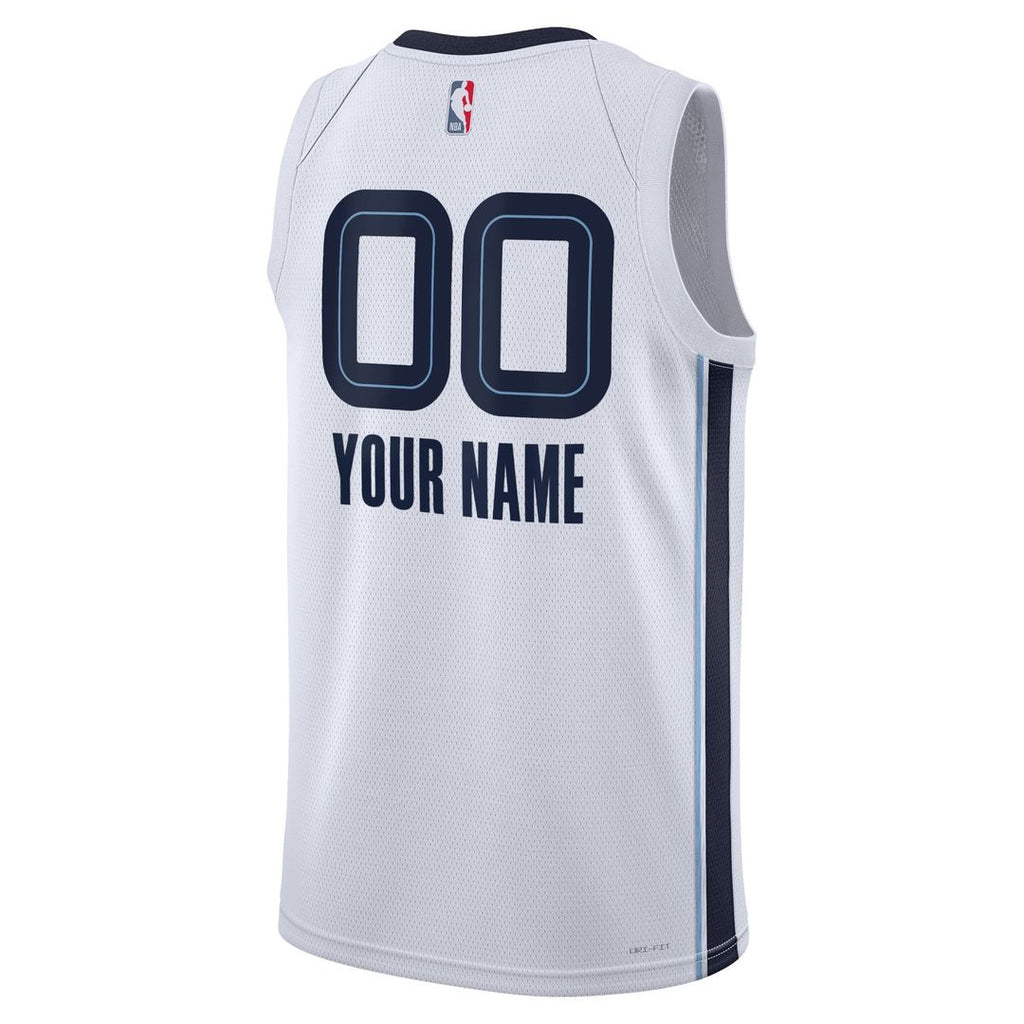 Memphis Grizzlies Nike Unisex Swingman Custom Jersey White - Association Edition