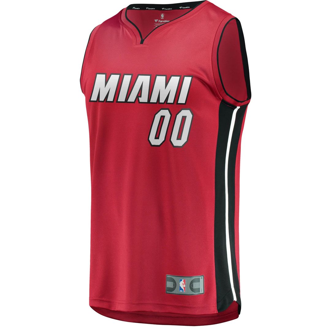Miami Heat Fanatics Youth Fast Break Replica Custom Jersey Red - Statement Edition