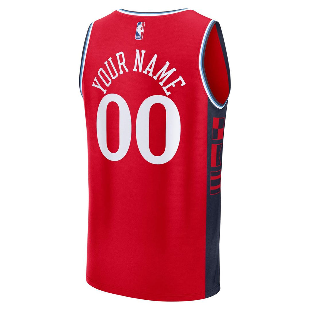 LA Clippers Fanatics Youth Fast Break Custom Replica Jersey - White - Association Edition