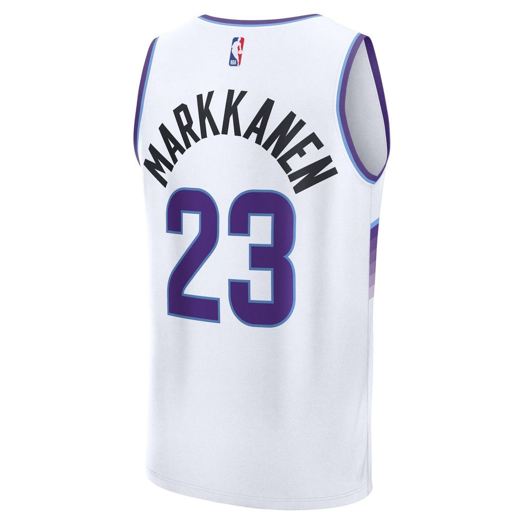 Utah Jazz Lauri Markkanen Fanatics Fast Break Replica Jersey - Association Edition - White