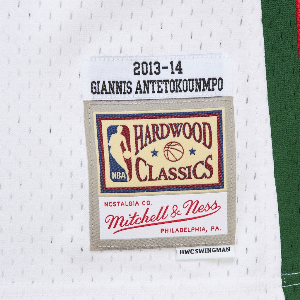 Milwaukee Bucks Giannis Antetokounmpo Mitchell & Ness 2014/15 Hardwood Classics Swingman Jersey - Red