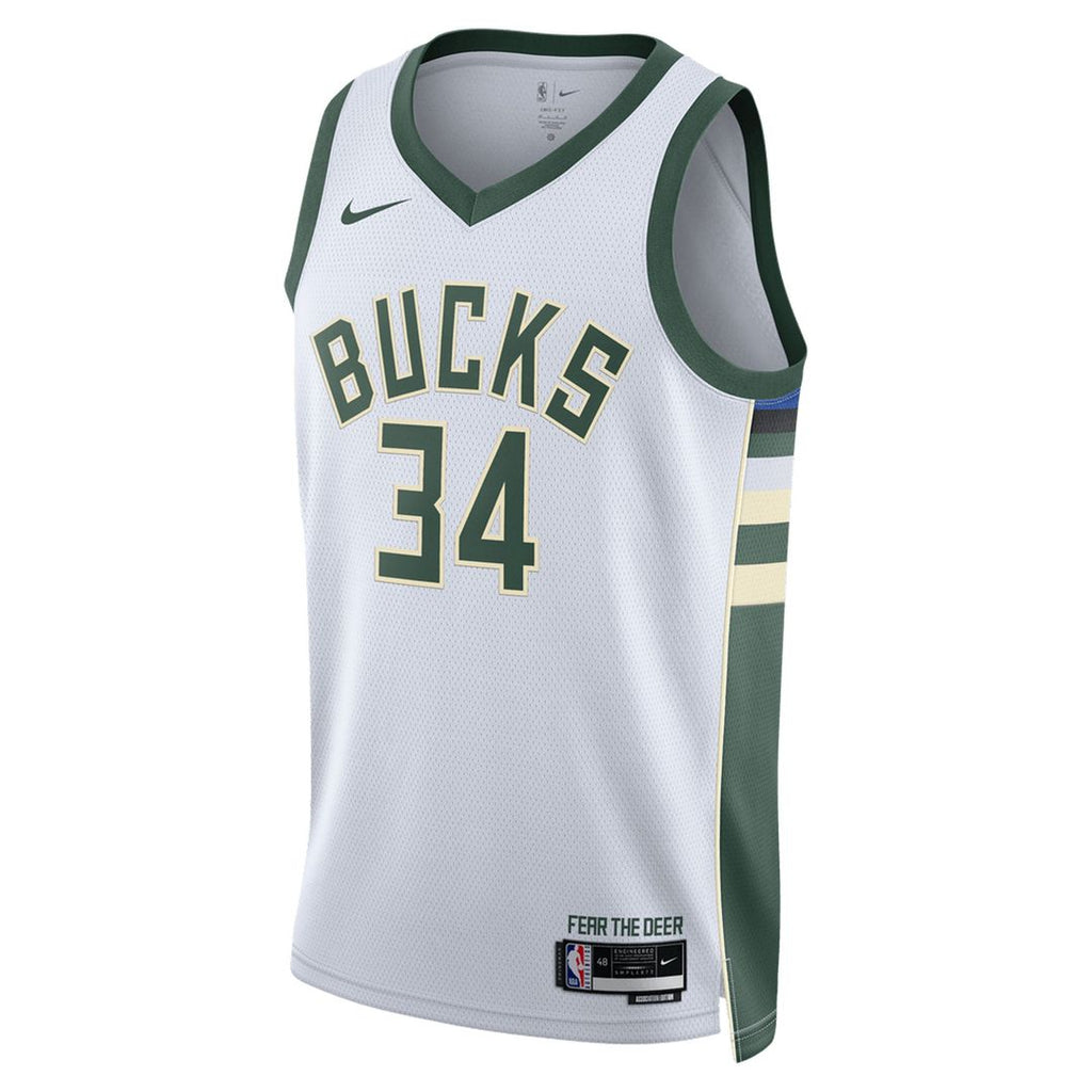 Milwaukee Bucks Giannis Antetokounmpo Nike Unisex Swingman Jersey - Association Edition - White