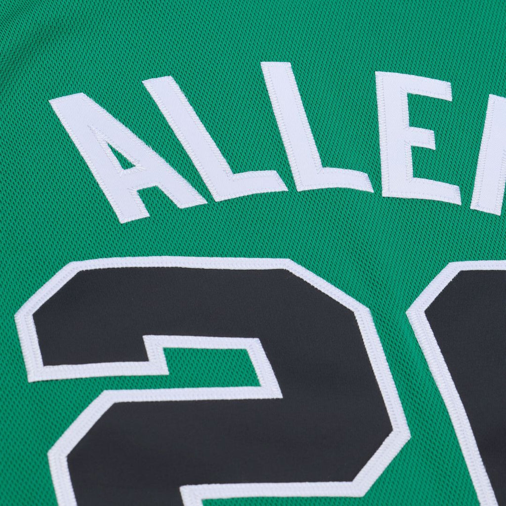 Boston Celtics Ray Allen Mitchell & Ness 2007 - 08 Hardwood Classics Authentic Jersey - Kelly Green