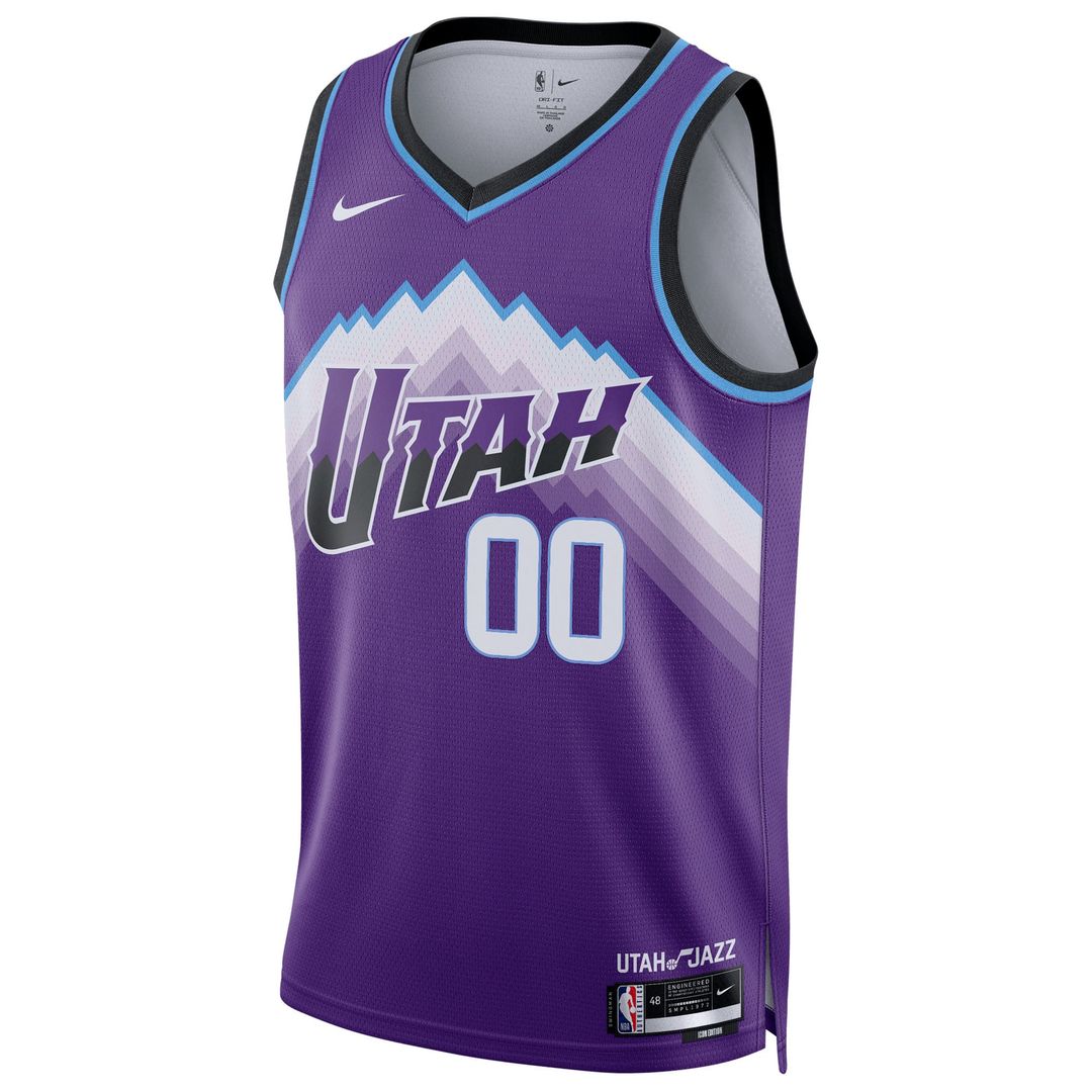 Utah Jazz Nike Unisex Swingman Custom Jersey - Icon Edition - Purple