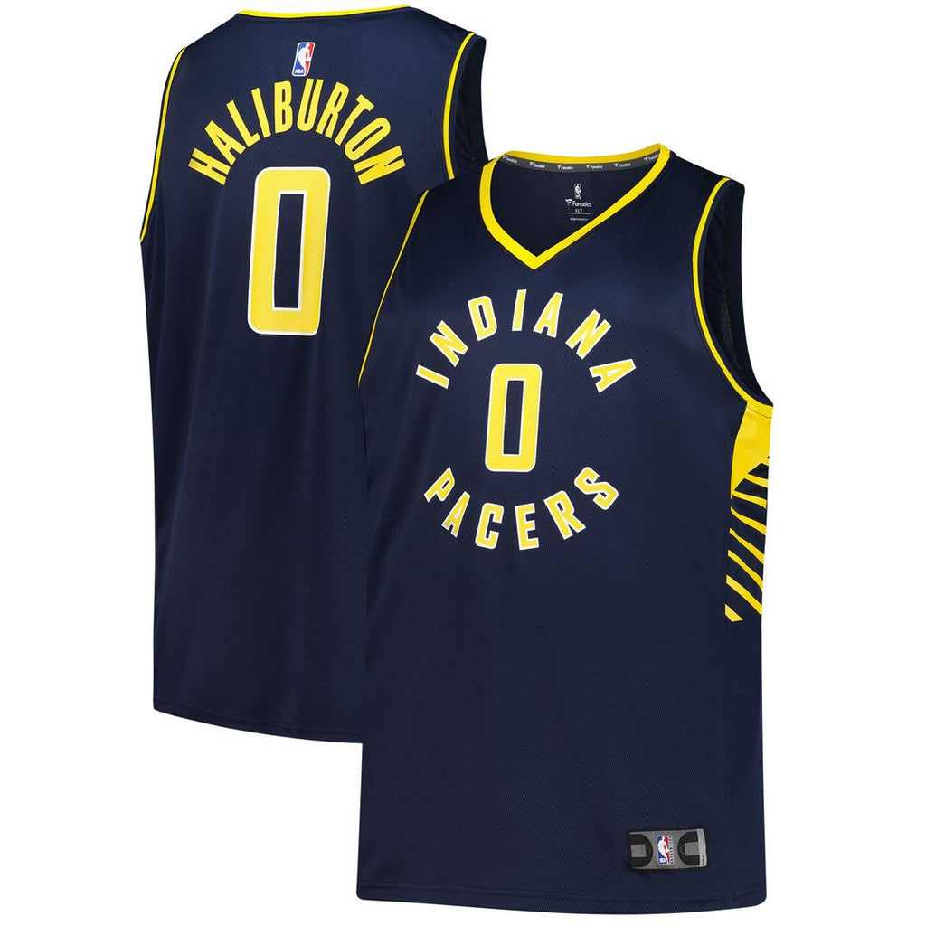 Indiana Pacers Tyrese Haliburton Fanatics Big & Tall Fast Break Jersey - Icon Edition - Navy