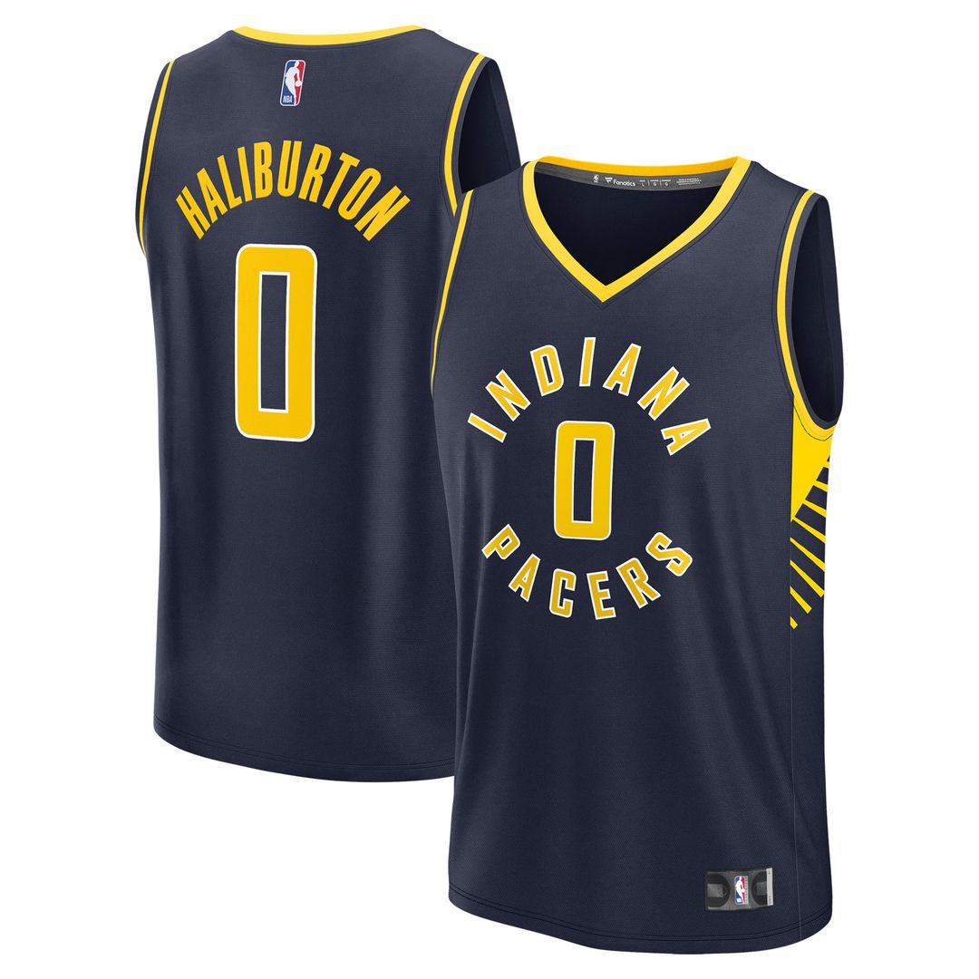 Indiana Pacers Tyrese Haliburton Fanatics Fast Break Replica Jersey - Icon Edition - Navy