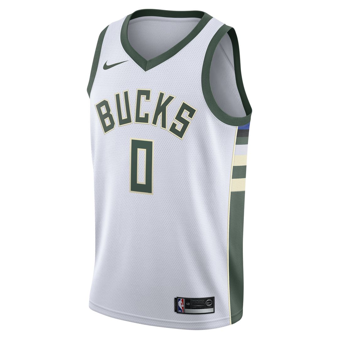 Milwaukee Bucks Damian Lillard Nike Unisex Swingman Player Jersey - Association Edition - White