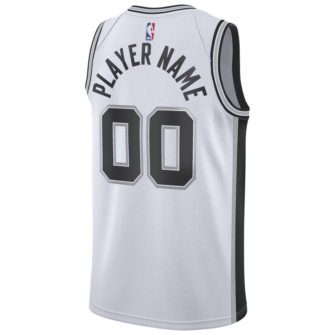 San Antonio Spurs Nike 2020/21 Swingman Custom Jersey - Association Edition - White