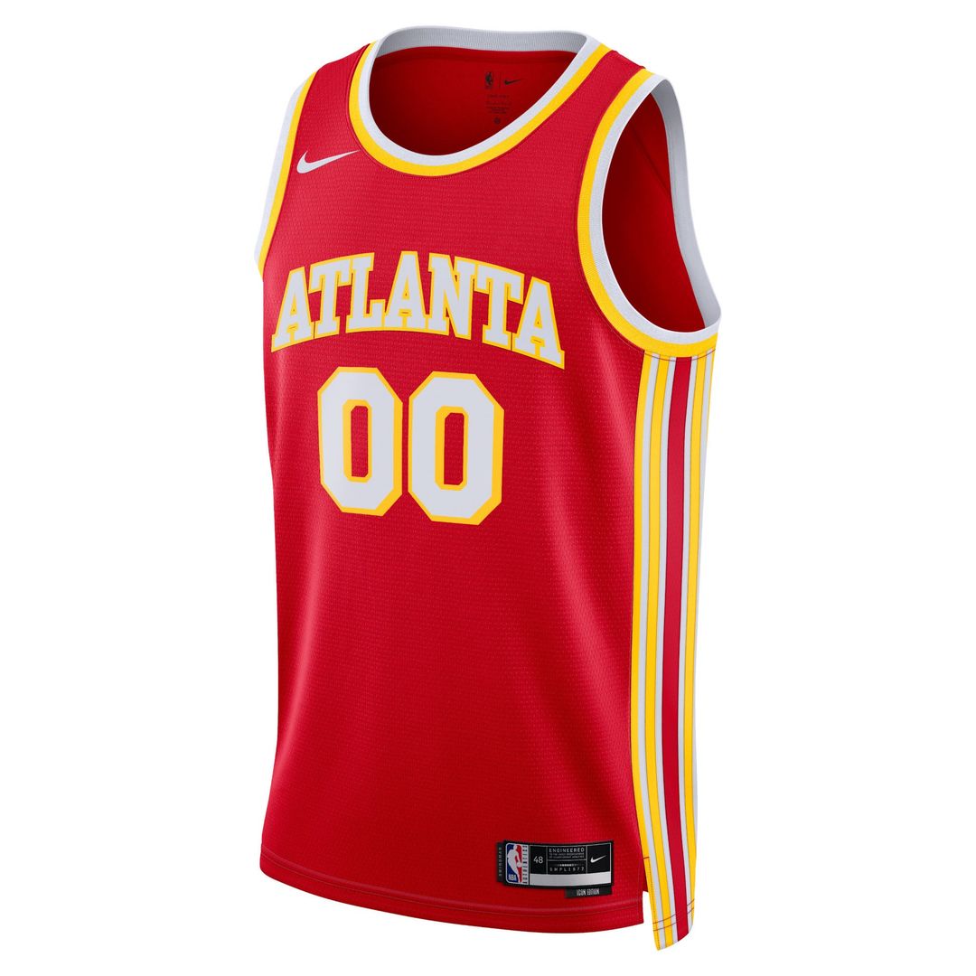 Atlanta Hawks Nike Unisex Swingman Custom Jersey Red - Icon Edition