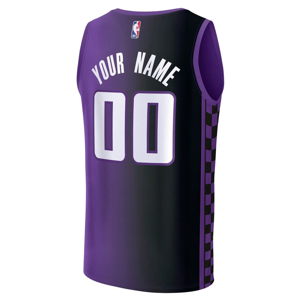 Sacramento Kings Fanatics Fast Break Custom Jersey - Icon Edition - Black