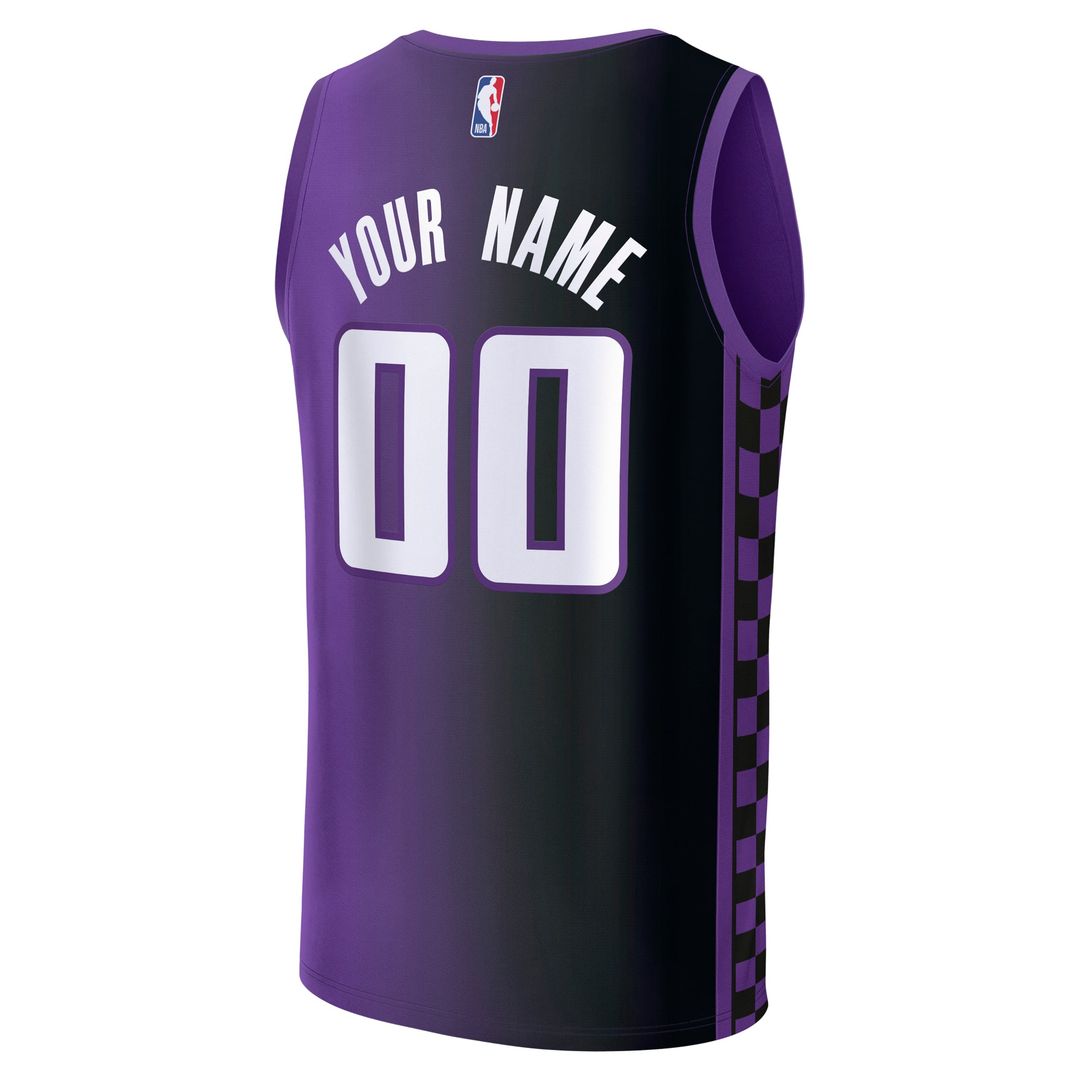 Sacramento Kings Fanatics Fast Break Custom Jersey - Icon Edition - Black