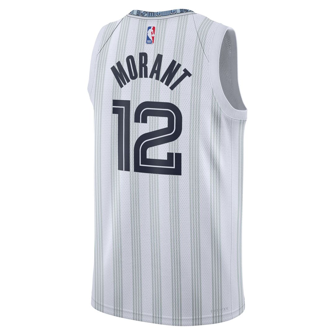 Memphis Grizzlies Ja Morant Nike Unisex 2025/26 Swingman Jersey - White - City Edition