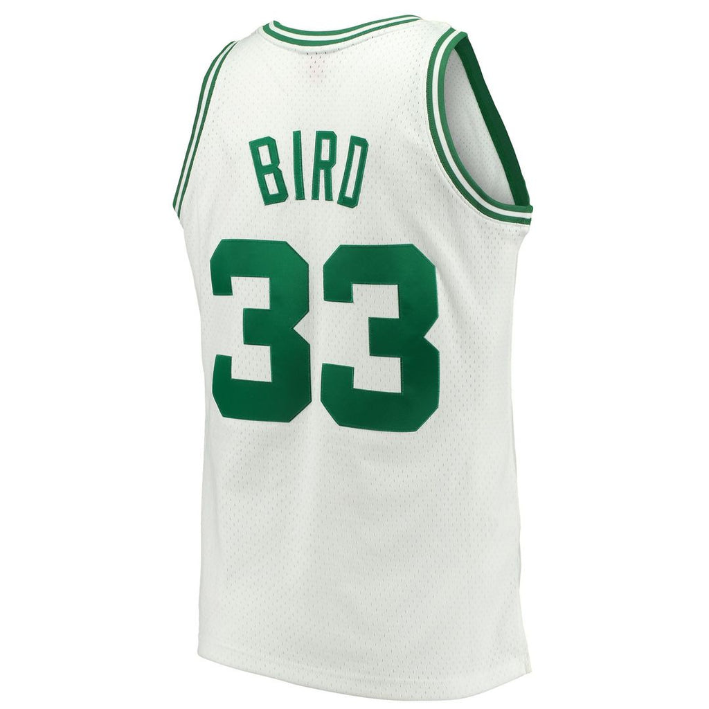 Boston Celtics Larry Bird Mitchell & Ness Hardwood Classics 1985/86 Swingman Jersey - White
