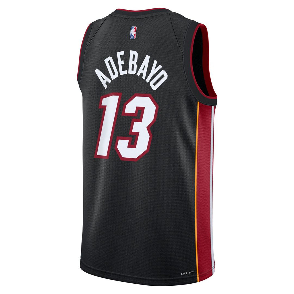 Miami Heat Bam Adebayo Nike Youth Swingman Jersey - Icon Edition - Black