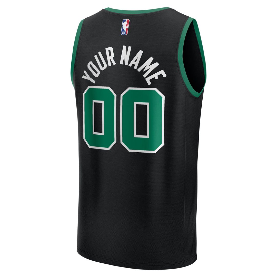 Boston Celtics Fanatics Fast Break Custom Jersey - Icon Edition - Kelly Green
