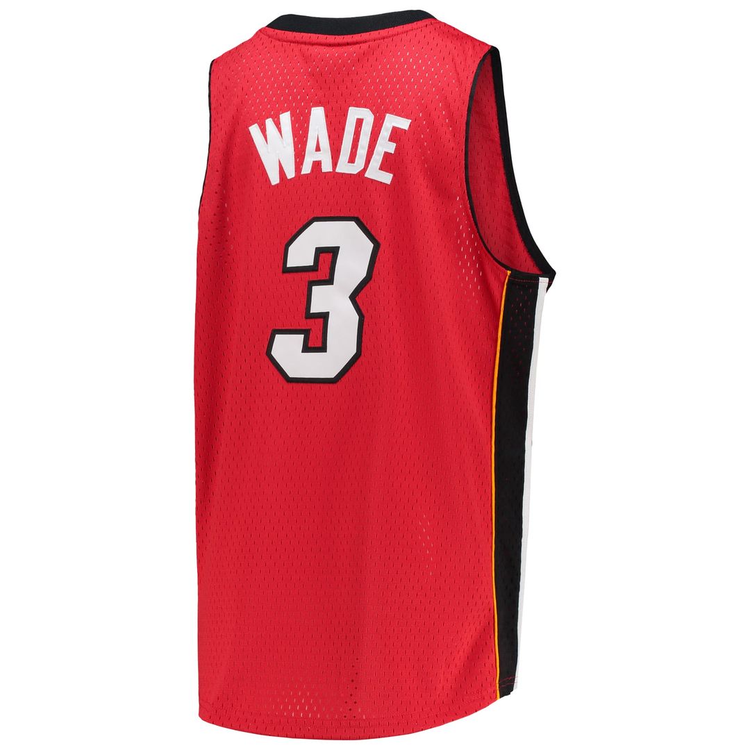 Miami Heat Dwyane Wade Mitchell & Ness Youth 2005/06 Hardwood Classics Swingman Jersey - Red