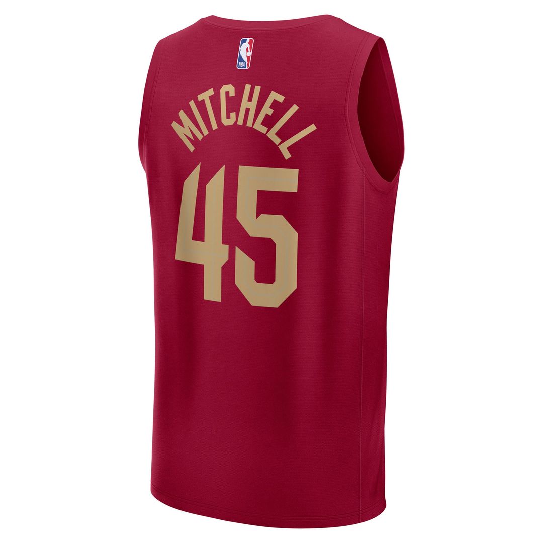 Cleveland Cavaliers Donovan Mitchell Fanatics Fast Break Replica Player Jersey - Icon Edition - Wine