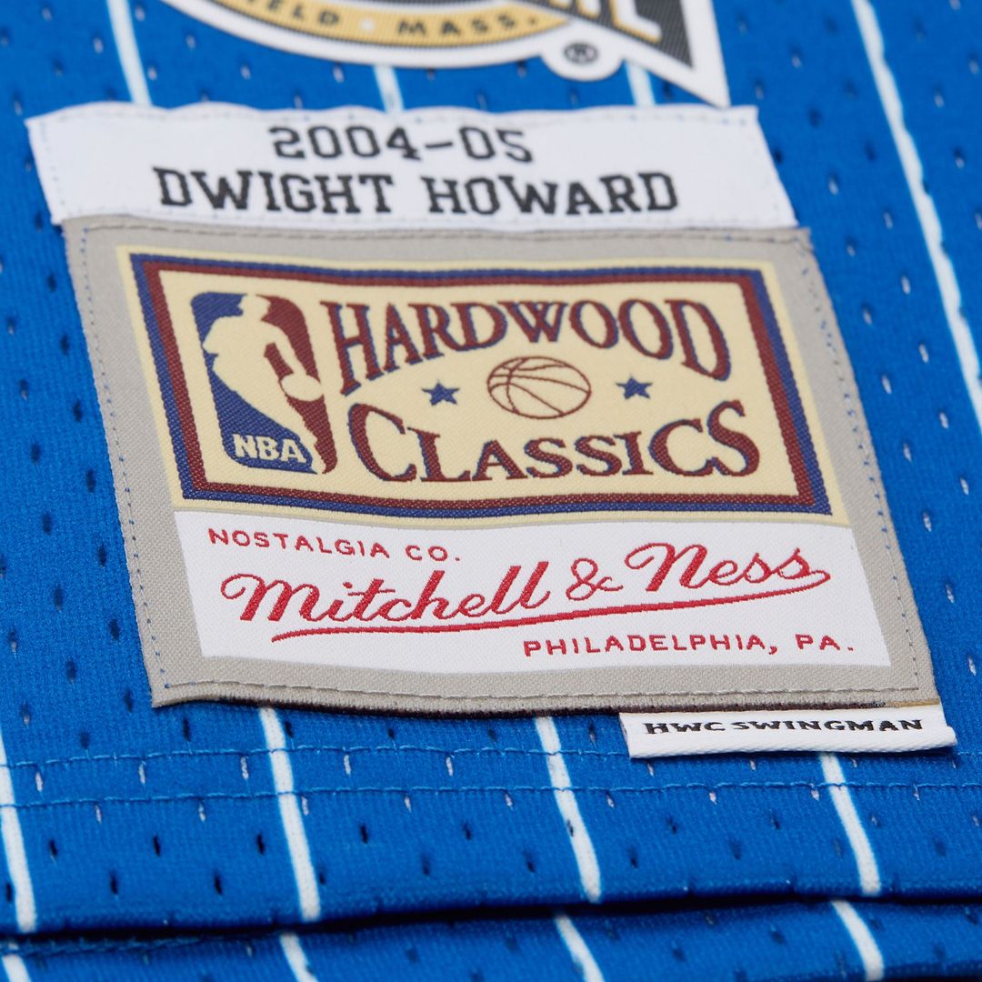Orlando Magic Dwight Howard 2004/05 Hardwood Classics Hall of Fame Swingman Jersey - Blue