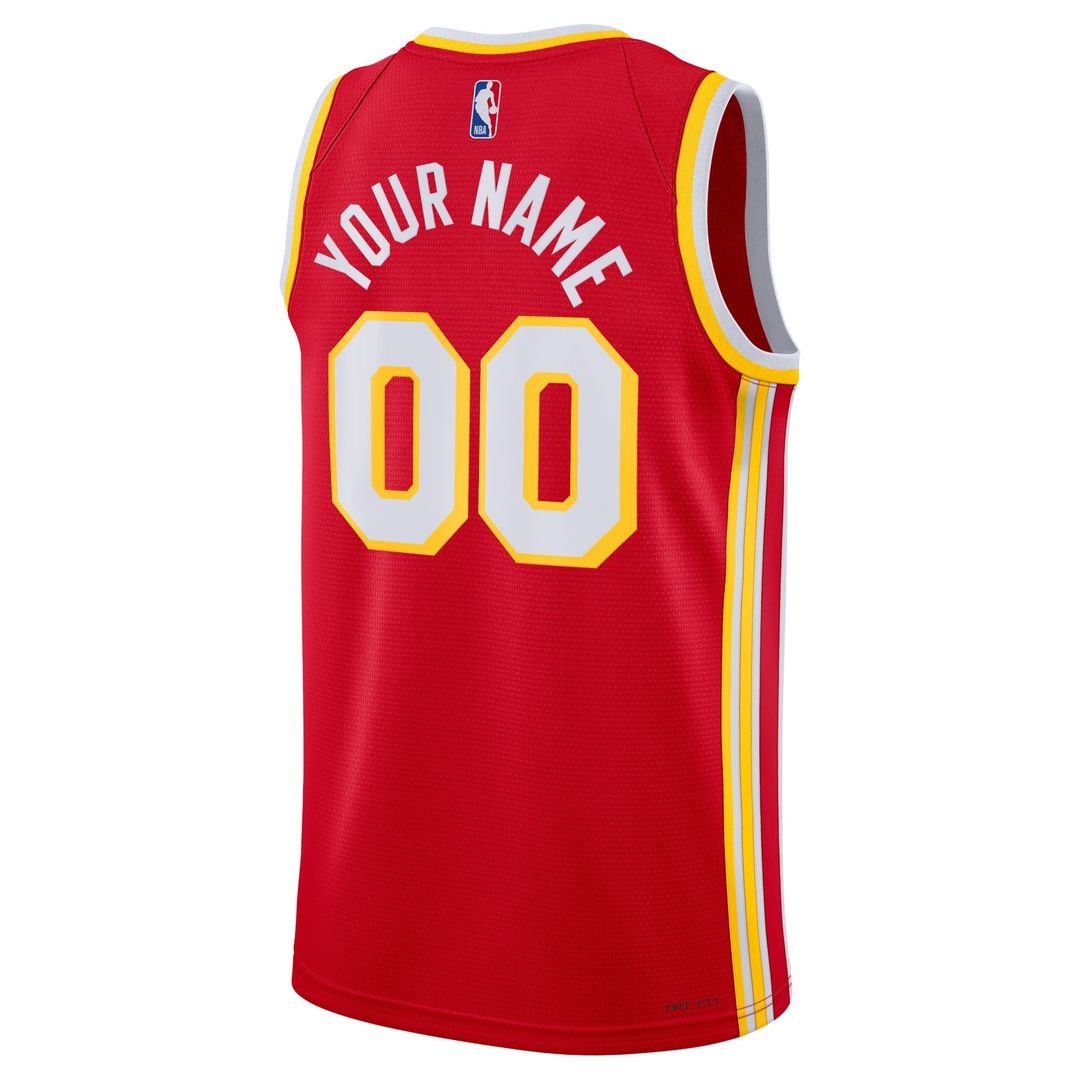 Atlanta Hawks Nike Unisex Swingman Custom Jersey Red - Icon Edition